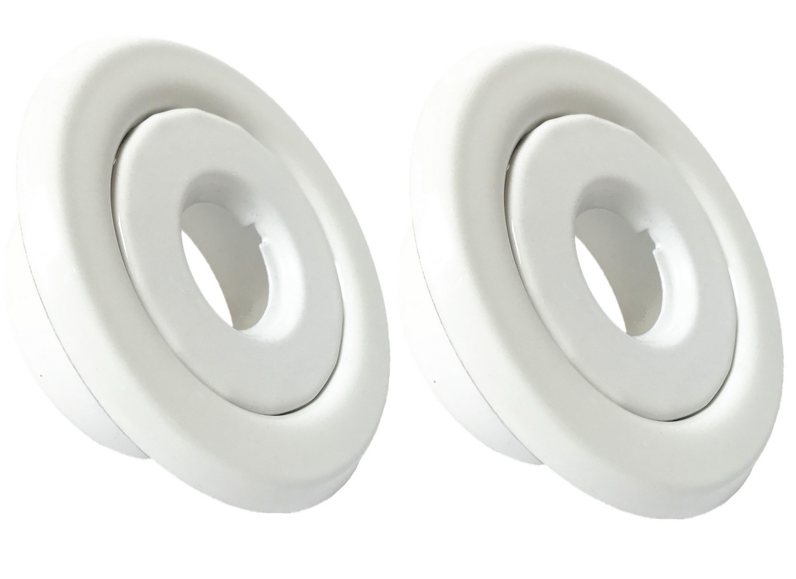 (2 Pack) 1/2" Fire Sprinkler Escutcheon White