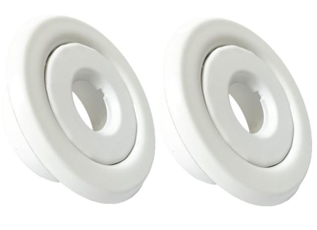 (2 Pack) 1/2&quot; Fire Sprinkler Escutcheon White