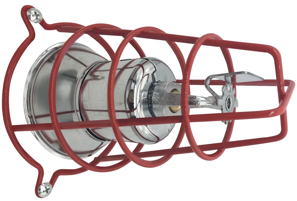 (4 Pack) Sprinkler Head Guard Red 6" Deep