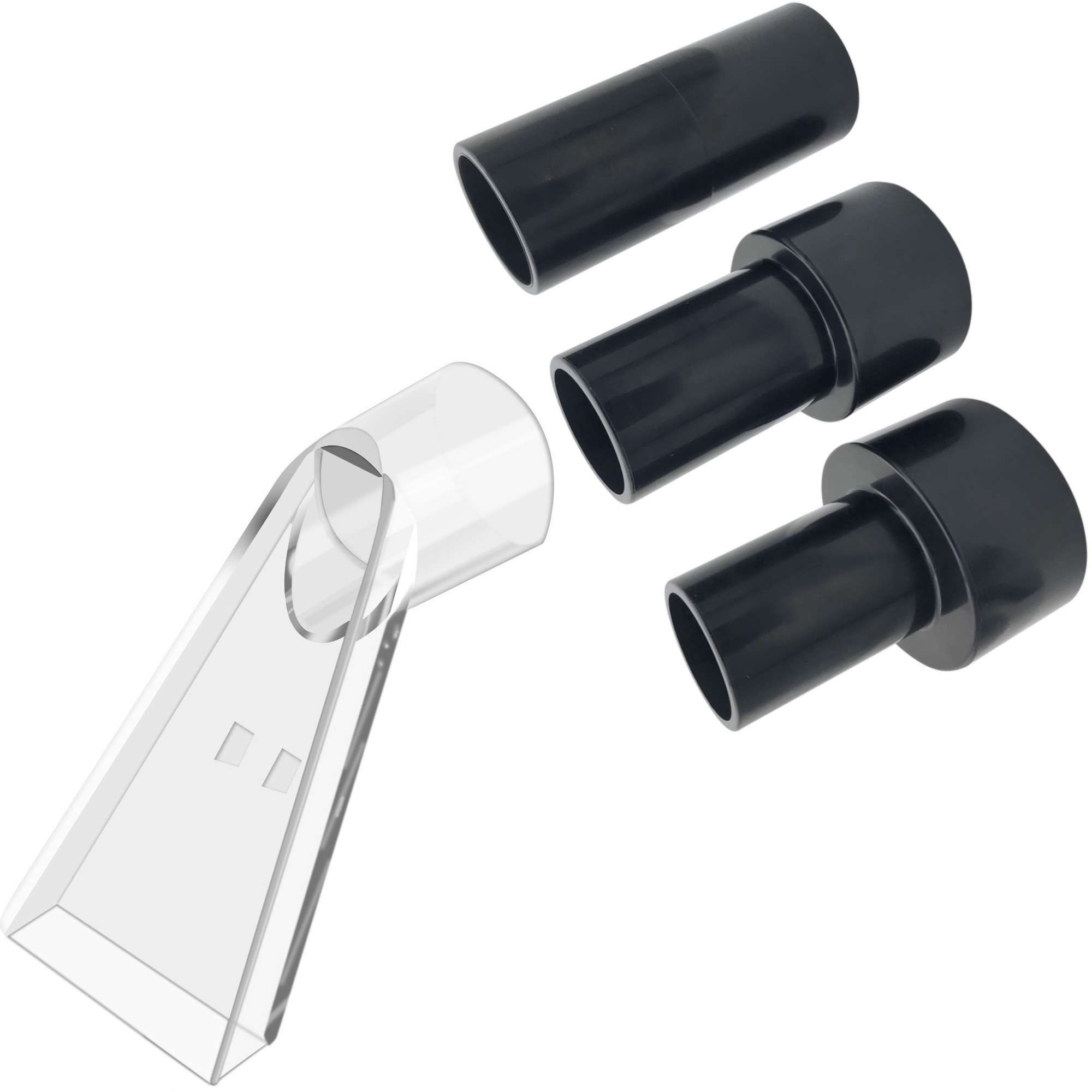 Ftis All Brands' Shop Vac Extractor Attachment 3-1/2" Clear Head  for Upholstery/Carpet Cleaning
