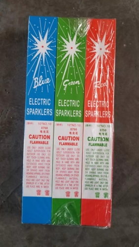 #10 ELECTRIC SPARKLERS(GREEN ,RED ,GOLD)