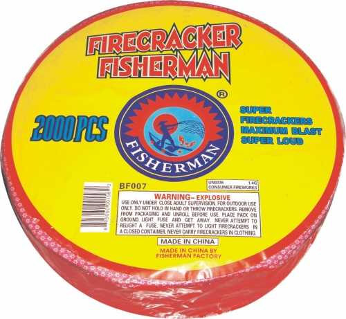 2000 PCS FIRECRACKER FISHERMAN