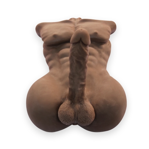 Muñeca de sexo Fredorch negra masculina llena de silicona