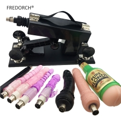 FREDORCH Updated Version Adjustable Speed Sex Machine for Couple With Vagina cup and 6PCS Dildo