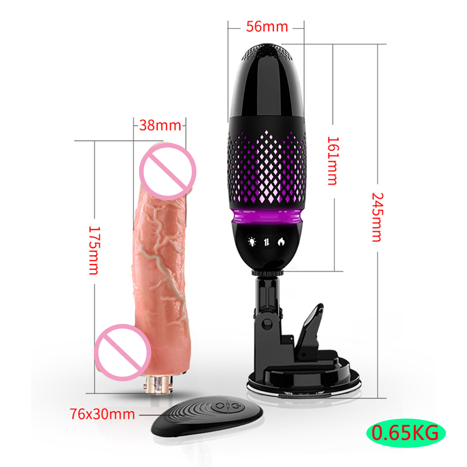 FREDORCH Wireless Remote Control Automatic Sex Machine Telescopic Dildo  Vibrators for Women Masturbation Pumping Gun Sex Toys for Woman (with Two  Dild