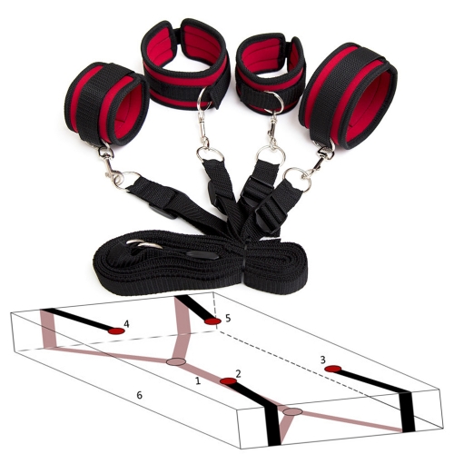 Auxiliary sex bondage Under The Bed Restraint System Kit