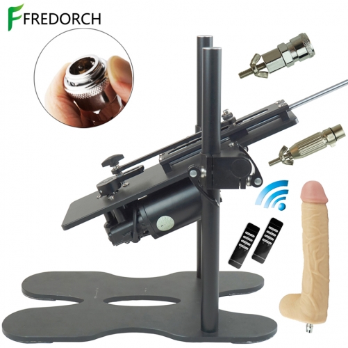 FREDORCH Updated Edition Large Sex Machine Wireless Remote Control With Big Dildo Vac u Lock & 3XLR Connector