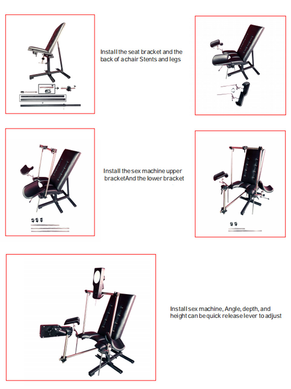 FREDORCH БДСМ секс-кресло с 2 секс-машинами, стойкой для пыток SM,  взрослыми парами, больше игрушечных поз, забавная мебель, секс-принадлежности,  стул