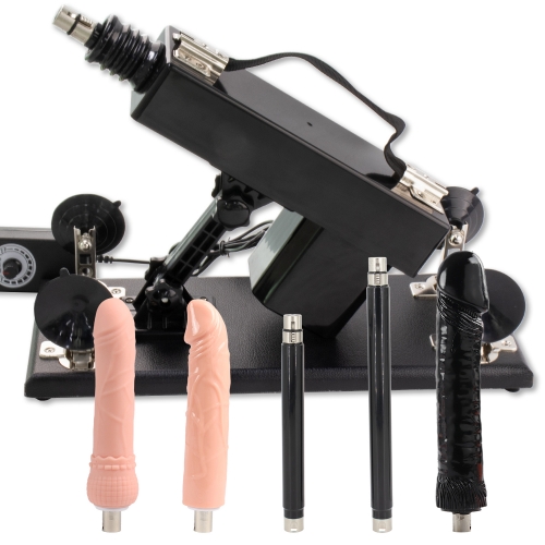FREDORCH Automatic Sex Machine, Thrusting Dildo Machine with 5 Attachments & 3XLR Connector for Women Men, Adjustable Adult Sex Toys Love Machine