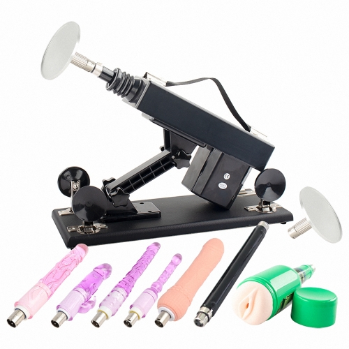 FREDORCH Sex Machine Dildo Machine with Realistic Dildo,Fuck Machine for Women with 3XLR Connector,Thrusting Sex Machine for Man,Adult Toys Sex Toy wi