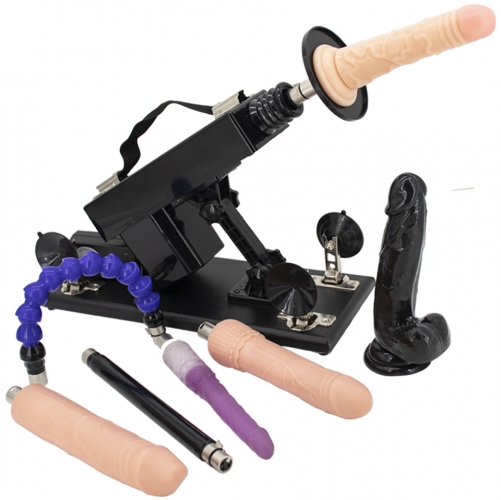 FREDORCH Sex Machine Dildo Machine with Realistic Dildo,Fuck Machine for Women with 3XLR Connector,Thrusting Machine 3 Attachments