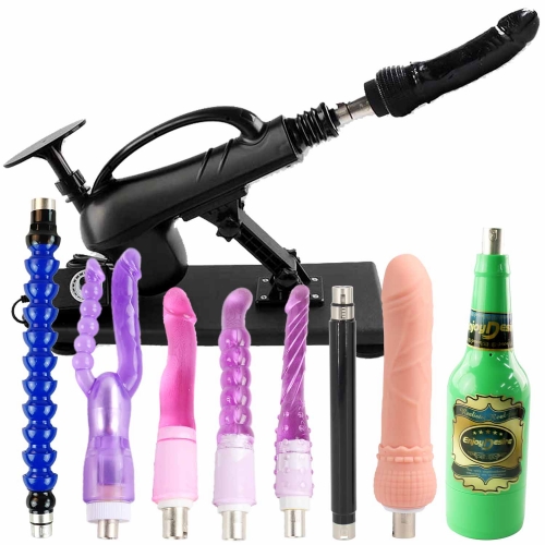 FREDORCH Automatic Thrust Sex Machine, 450 Strokes/Min, Hands-Free Adult Sex Toy with 3 XLR Ports, Multi-Speed, Various Accessories, 9 Different Exper