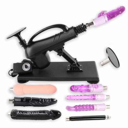 FREDORCH Automatic Thrust Sex Machine - Unisex Masturbator Gun Pump With 3 XLR Ports 450 Strokes/Minute Multiple Attachments Adult Toys Couples Extrem