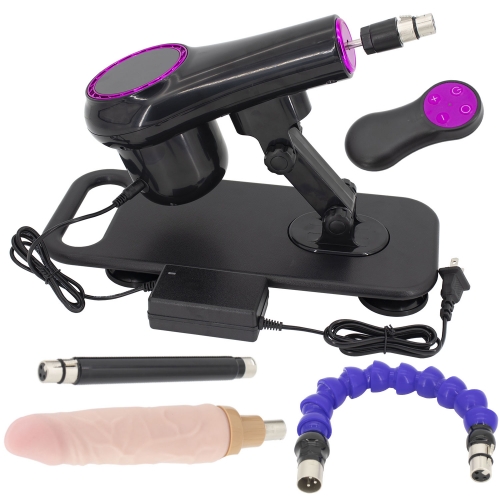 FREDORCH Powerful Automatic Sex Machine With A Strong Suction Base, Adjustable, 3 Attachments For Vaginal And Anal Use.Designed For Intense Anal Pleas