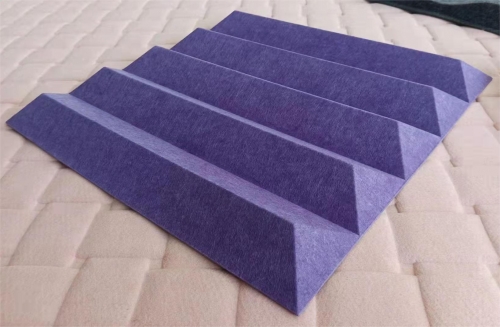 China manufacture corrugated ascent PET felt acoustic tiles