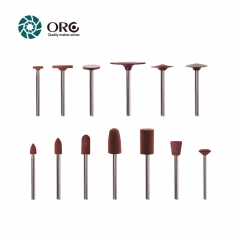 Rubber Polishing Point/Wheel-Brown