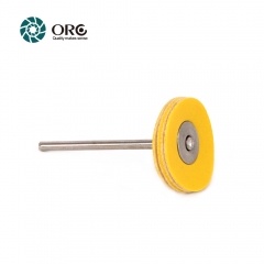 Miniature Simulated Leather Wheel-Yellow Soft