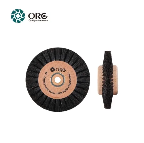 Jewelry wooden hub bristle brush pointed