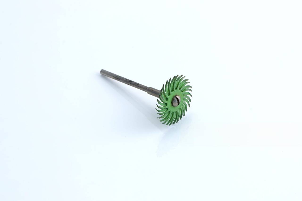 Clean Hard-to-Reach Recesses Using Flexible Radial Bristle Discs