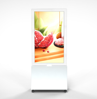 55" 2CM Dual Sided Floor Standing Movable Digital Signage