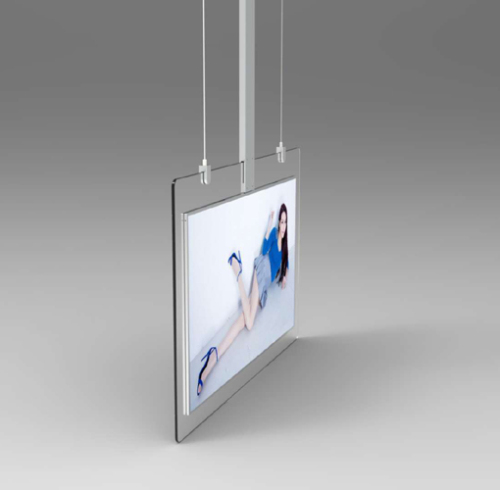 43" and 55" 2CM Dual Sided Ceiling LCD Signage