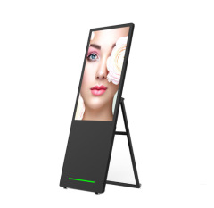 43" Battery Powered Movable Digital Poster