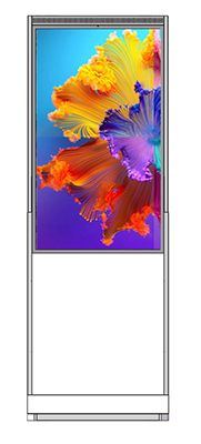 55inch Floor Standing Semi-outdoor Double Sides Kiosk