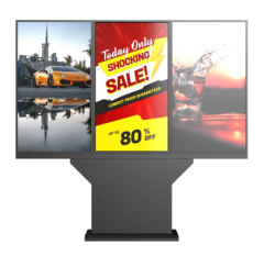 Drive-Thru 55 65 75inch Triple Outdoor LCD Signage