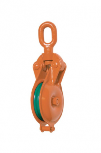 YBO TYPE ORANGE SNATCH BLOCK SINGLE WHEEL