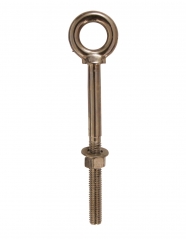 STAINLESS STEEL WELDED EYE BOLT WITH WASHER AND NUT, AISI304 OR AISI316