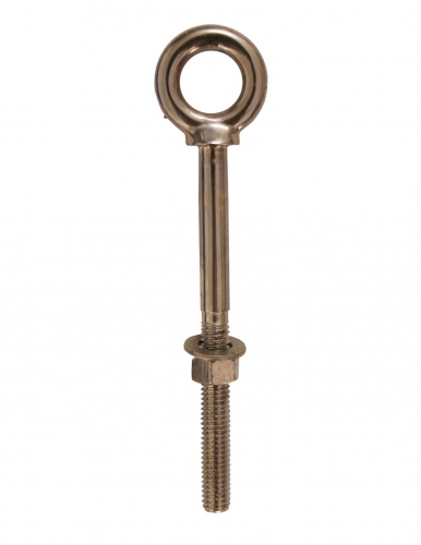 STAINLESS STEEL WELDED EYE BOLT WITH WASHER AND NUT, AISI304 OR AISI316