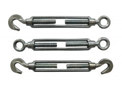 COMMERCIAL TYPE MALLEABLE TURNBUCKLES WITH HOOK&EYE/HOOK&HOOK/EYE&EYE