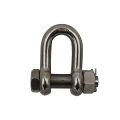 STAINLESS STEEL BOLT TYPE SAFETY CHAIN SHACKLE U.S.TYPE, AISI304 OR AISI316