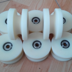 High quality rock resistance injection plastic parts pulley wheel as design drawing accept nonstandard parts request