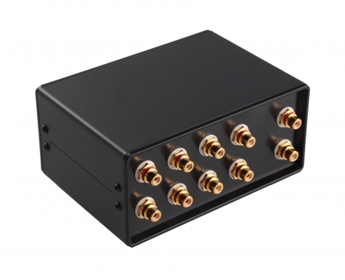 Nobsound Douk Audio G19 4-Port RCA-Audio-Umschaltbox; Lautsprecher/Verstärker-Wahlschalter mit Fernbedienung