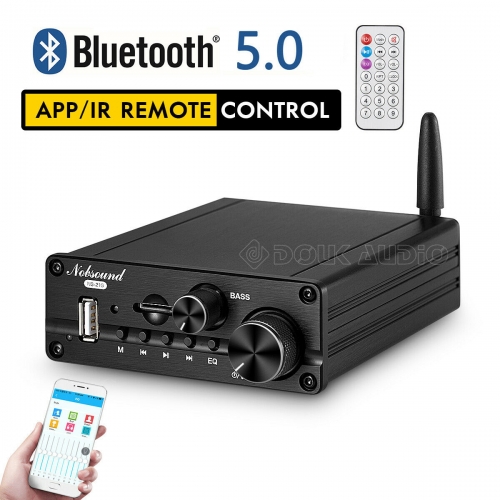 Nobsound HiFi Bluetooth 2.1 Power Amplifier Class D Subwoofer Amp USB/ AUX/ U-disk Player