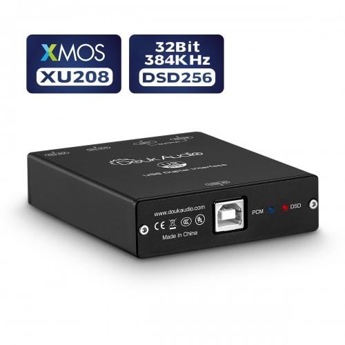 Mini XMOS XU208 USB to Coaxial /Optical /12S Converter Digital Interface DSD256