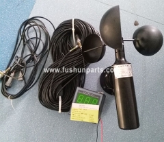 3 Cup Wind Speed Sensor/Anemometer With Cable & Display For Crawler Crane