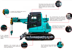 Telescopic Crawler Crane 5Ton With Rubber Track