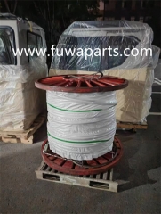 Main/Aux Hoist Rope for ZOOMLION crane, ZCC2600,QUY260,00663408200000000,28mm,25*K7,1960N/mm².