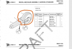 JCB Ex 385, RECOIL & IDLER ASSEMBLY 336/F1546 , 50/100219,Wheel Idear,J140-1-1.