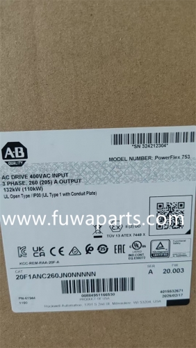 VFD for Delivery Pump,Converter.20F1ANC260 JN0NNNNN.
