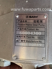 SANY STC800 T6,triple gear pump, 60250780,CBWG80G32G32R3WPB08C2R01. 60004300 CB-KPR80/32, SANY Gear Pump.