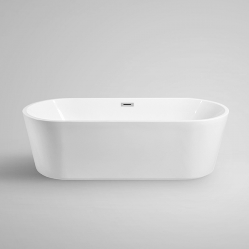 Aifol 5.5 Feet Freestanding Bathtub Acrylic Soaking SPA Tub – Modern Bathtubs with Contemporary Design, White