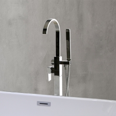 Aifol 2-Handle Freestanding Bathtub Faucet, Polished Chrome