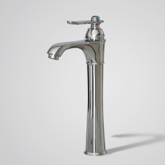 Aifol Brass Classical Single Handle Bathroom Sink Faucet One Hole Deck Mount Lavatory Faucet, Polished Chrome