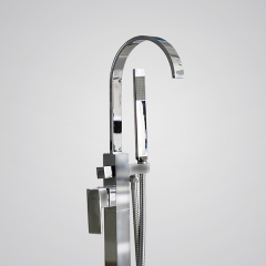 Aifol 2-Handle Freestanding Bathtub Faucet, Polished Chrome