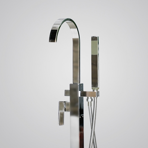 Aifol 2-Handle Freestanding Bathtub Faucet, Polished Chrome