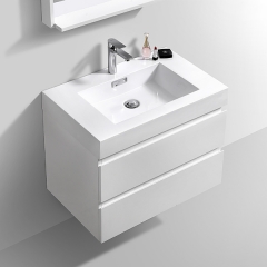 Aifol 30’’ Suki Bathroom Cabinets , Single Sink Bathroom Vanity 2 Drawers, White