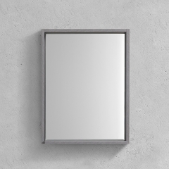 Aifol 22 Inch Small Modern Wall Cosmetic Framed Bathroom Mirror